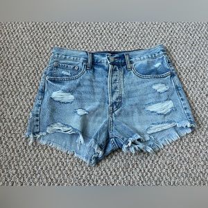 Aeropostale distressed denim boyfriend shorts. Size 4